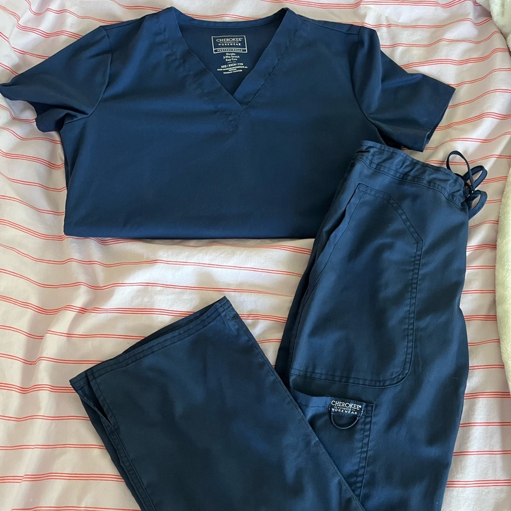 Navy Cherokee Scrub Set